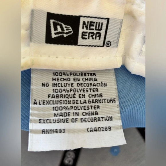 Los Angeles Dodgers New Era Fitted Hat Sky Blue/ Pink SIZE 7 1988 World Series - Picture 9 of 9